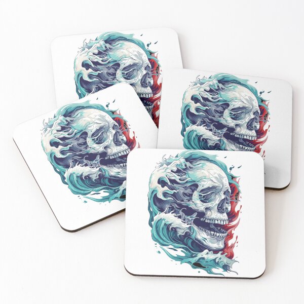 Item preview, Big Wave Skull designed and sold by MythicTales.