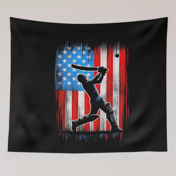 Item preview, USA Flag Cricket 2024 Fans Player Coach USA T20 WC designed and sold by MAPDDesigns.
