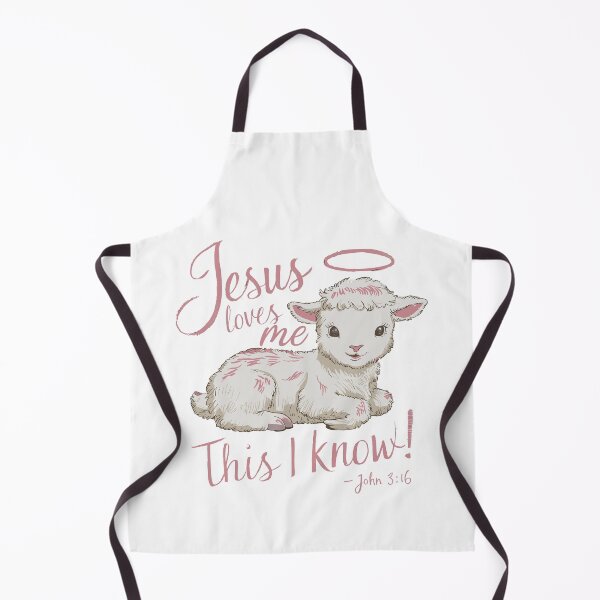 Item preview, Jesus Loves Me: Adorable Lamb Illustration Christian Kids Art designed and sold by HahaHandlesHub.