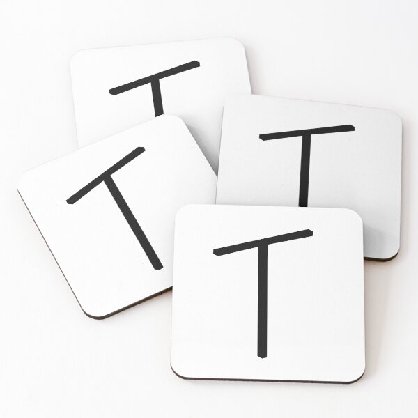 Item preview, Contemporary Geometric Uppercase Alphabet Artwork - Letter T designed and sold by uncoXab.