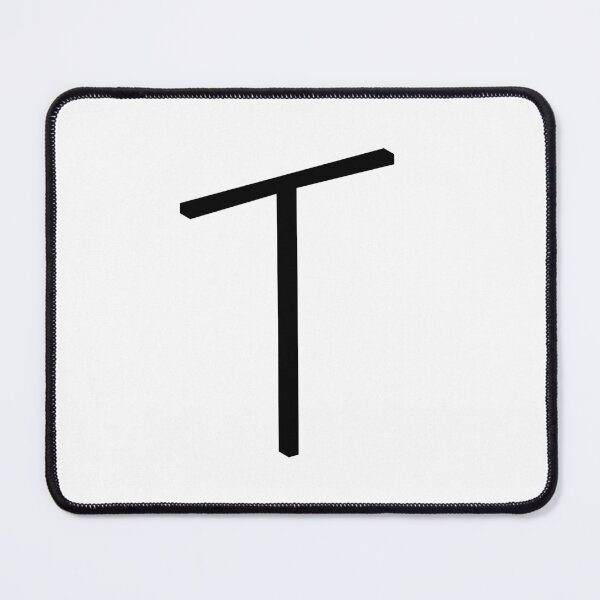 Item preview, Contemporary Geometric Uppercase Alphabet Artwork - Letter T designed and sold by uncoXab.