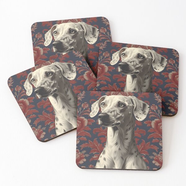 Item preview, Elegant seamless pattern of regal greyhounds with floral motifs designed and sold by DMay-art.