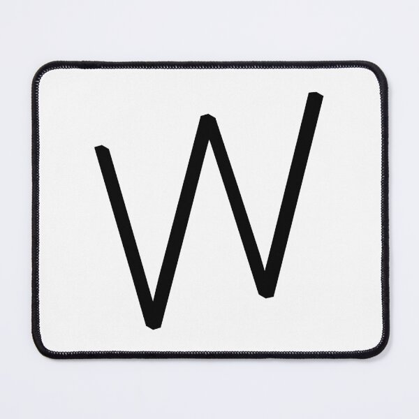 Item preview, Contemporary Geometric Uppercase Alphabet Artwork - Letter W designed and sold by uncoXab.