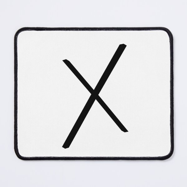 Item preview, Contemporary Geometric Uppercase Alphabet Artwork - Letter X designed and sold by uncoXab.
