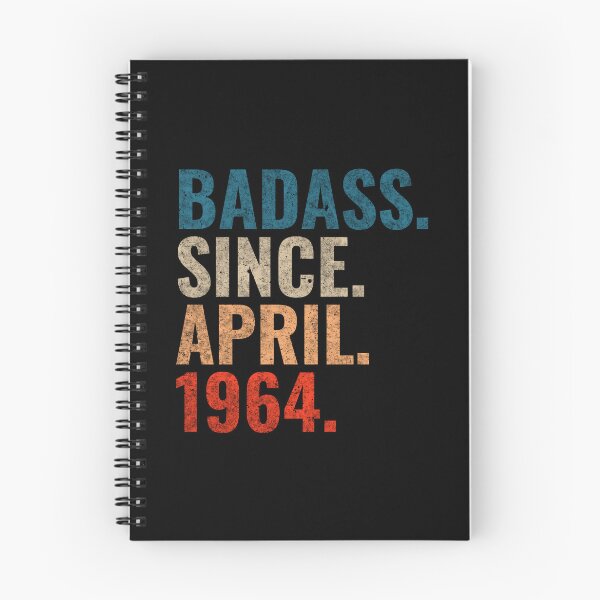 Item preview, Badass since April 1964 Vintage 1964 April birthday gift designed and sold by Teelogic.