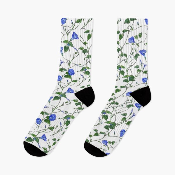 Item preview, Blue Chinoiserie  Morning Glory Flower Pattern designed and sold by OLAIZA.
