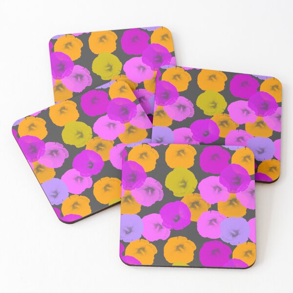 Item preview, Beautiful Hibiscus Photography / Hibiscus Delight on Charcoal Background - Repeating Pattern designed and sold by Victoria Rose.