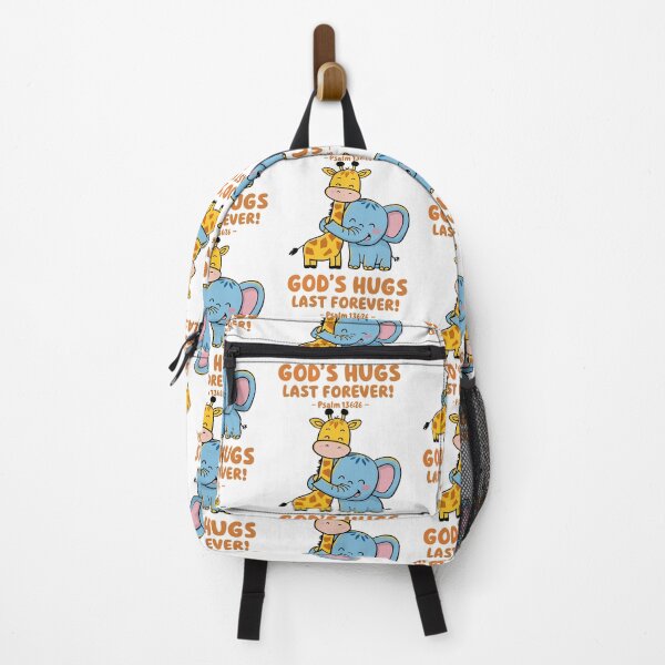 Item preview, God's Hugs Last Forever: Adorable Christian Kids Art designed and sold by HahaHandlesHub.