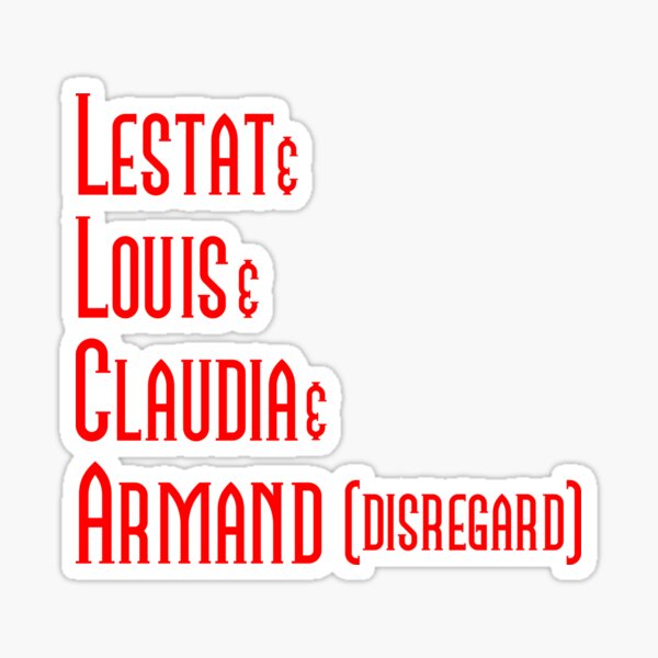 Artikel-Vorschau von Interview mit einem Vampir | Lestat & Louis & Claudia & Armand (Disregard), designt und verkauft von wonderweird.