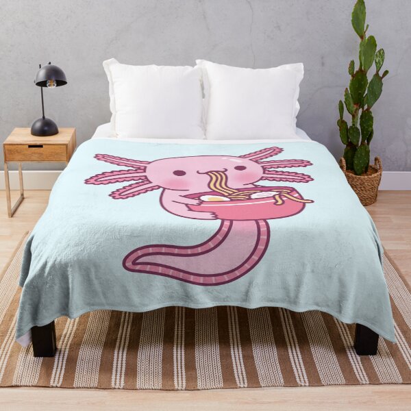 Item preview, Cute Axolotl Eating Japanese Ramen Noodles designed and sold by rustydoodle.