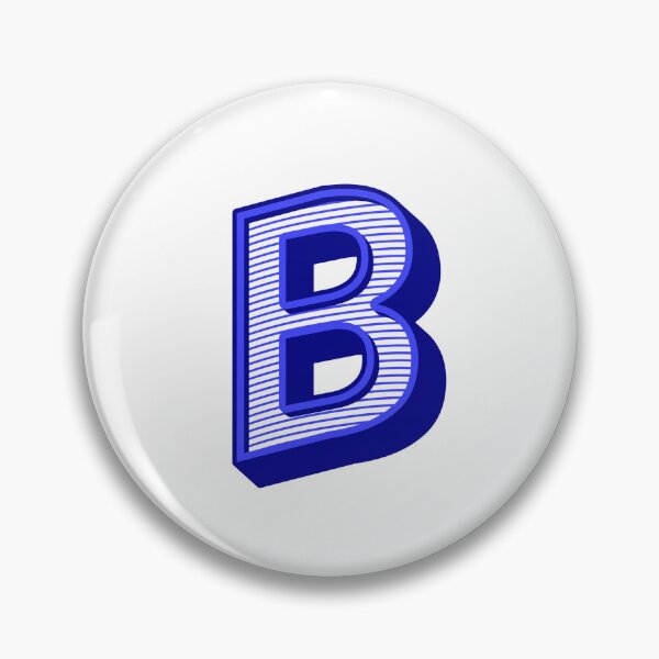 Item preview, 3D Alphabet Letter B - Bold Typography Design - Uppercase Alphabet Artwork designed and sold by uncoXab.