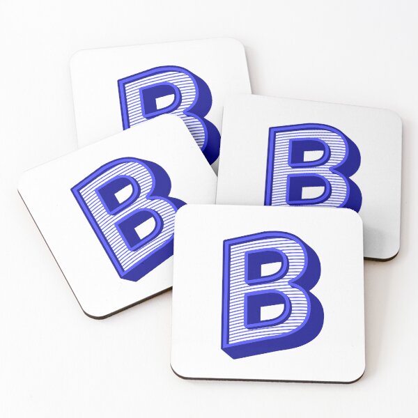 Item preview, 3D Alphabet Letter B - Bold Typography Design - Uppercase Alphabet Artwork designed and sold by uncoXab.