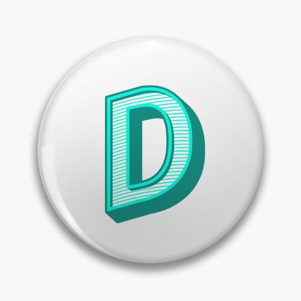Item preview, 3D Alphabet Letter D - Bold Typography Design - Uppercase Alphabet Artwork designed and sold by uncoXab.