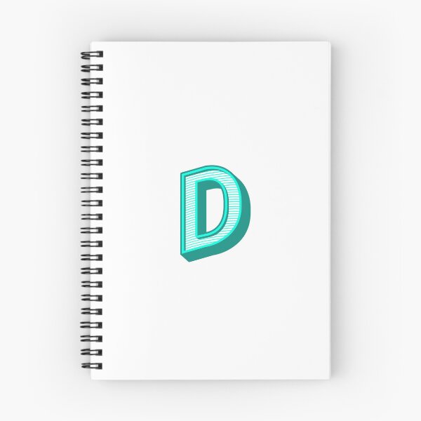 Item preview, 3D Alphabet Letter D - Bold Typography Design - Uppercase Alphabet Artwork designed and sold by uncoXab.