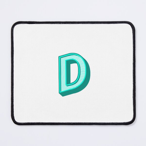 Item preview, 3D Alphabet Letter D - Bold Typography Design - Uppercase Alphabet Artwork designed and sold by uncoXab.