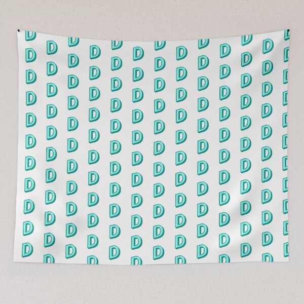 Item preview, 3D Alphabet Letter D - Bold Typography Design - Uppercase Alphabet Artwork designed and sold by uncoXab.
