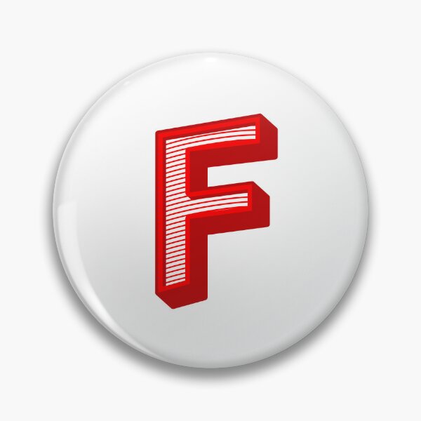 Item preview, 3D Alphabet Letter F - Bold Typography Design - Uppercase Alphabet Artwork designed and sold by uncoXab.