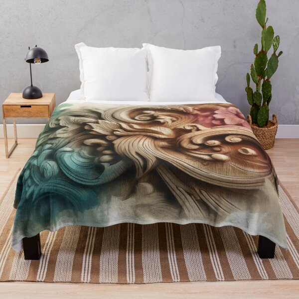 Item preview, Magnificent watercolor wood sculpture for artistic decoration designed and sold by cj-digital.