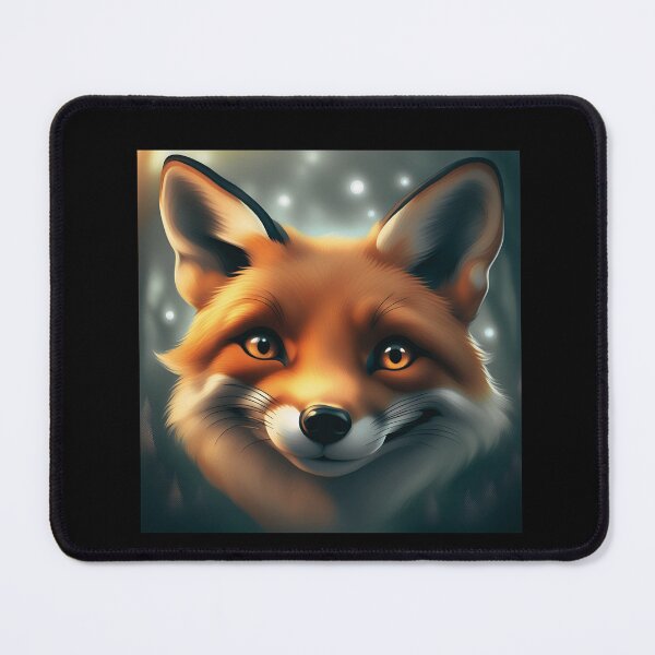Item preview, Smiling fox on a cool background designed and sold by ColorfulCreate.
