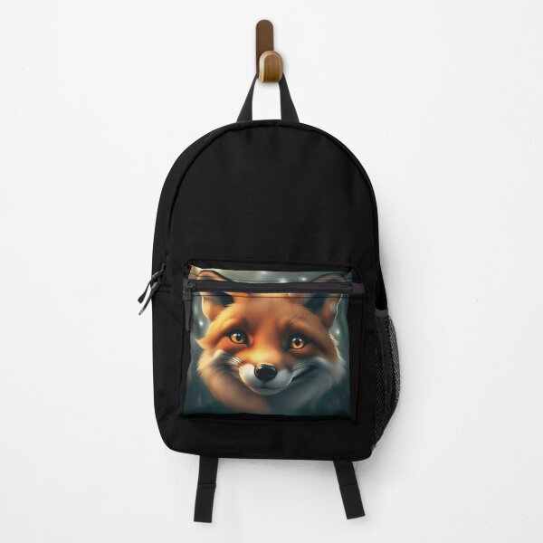 Item preview, Smiling fox on a cool background designed and sold by ColorfulCreate.