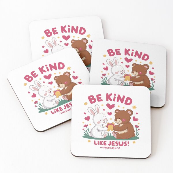 Item preview, Be Kind Like Jesus: Cute Christian Kids Art with Ephesians 4:32 designed and sold by HahaHandlesHub.