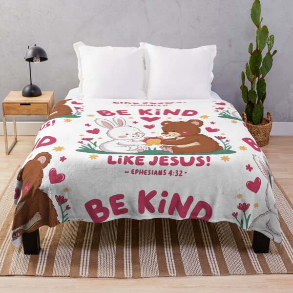 Item preview, Be Kind Like Jesus: Cute Christian Kids Art with Ephesians 4:32 designed and sold by HahaHandlesHub.