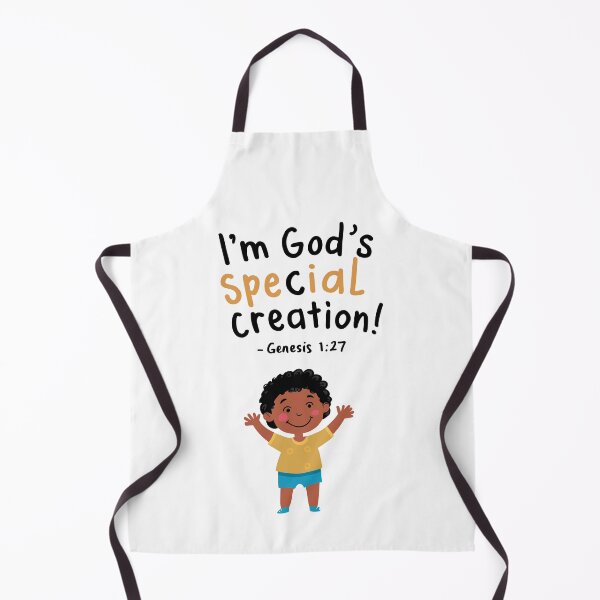 Item preview, God's Special Creation: Cute Christian Kids Art with Genesis 1:27 designed and sold by HahaHandlesHub.