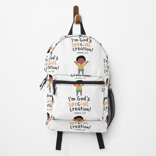 Item preview, God's Special Creation: Cute Christian Kids Art with Genesis 1:27 designed and sold by HahaHandlesHub.