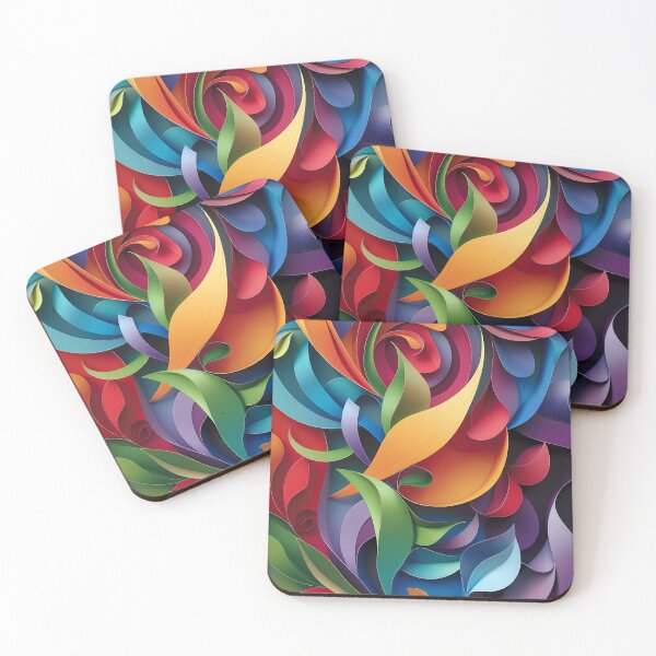 Item preview, “Colorful Cutouts” designed and sold by Art-Vortex-fr.