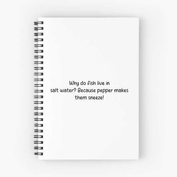 Item preview, Why do fish live in salt water? Because pepper makes them sneeze! designed and sold by onicaras.