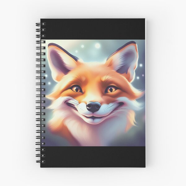 Item preview, Smiling fox on a cool background designed and sold by ColorfulCreate.