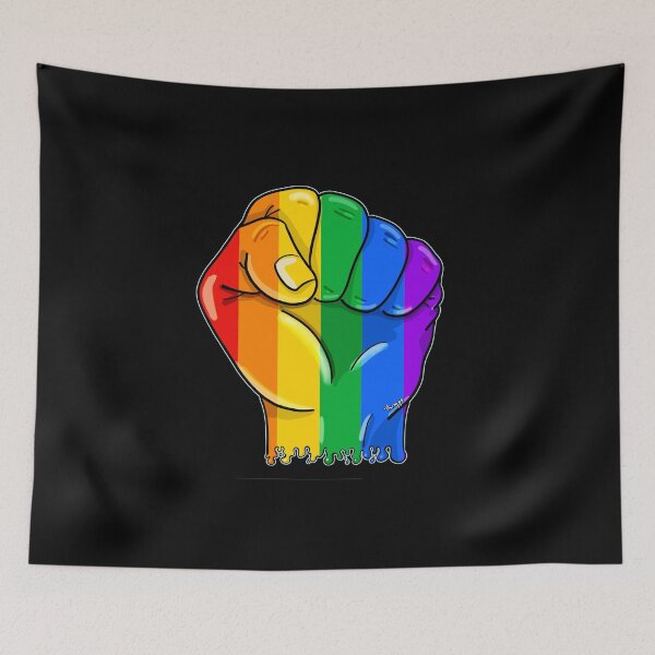 Item preview, Rainbow Hand - dark background designed and sold by Themys24.