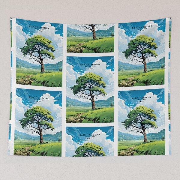 Item preview, Ranthambore National Park Wildlife Sanctuary designed and sold by NeuralVibe.