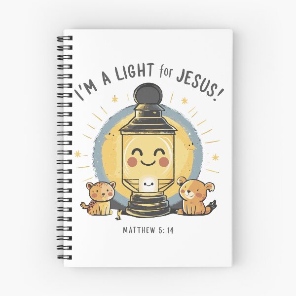 Item preview, Light for Jesus: Shining Lantern Christian Kids Art with Matthew 5:14 designed and sold by HahaHandlesHub.