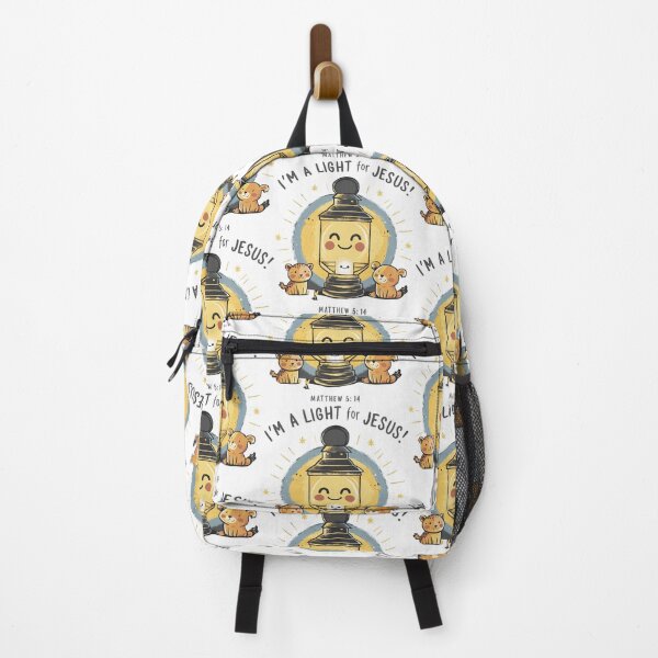 Item preview, Light for Jesus: Shining Lantern Christian Kids Art with Matthew 5:14 designed and sold by HahaHandlesHub.