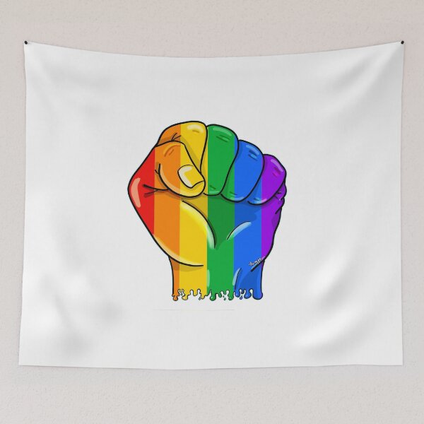Item preview, Rainbow Hand - light background designed and sold by Themys24.