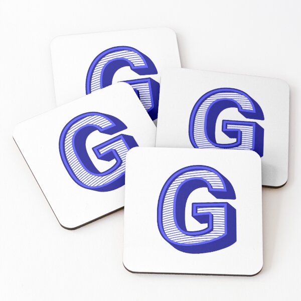 Item preview, 3D Alphabet Letter G - Bold Typography Design - Uppercase Alphabet Artwork designed and sold by uncoXab.