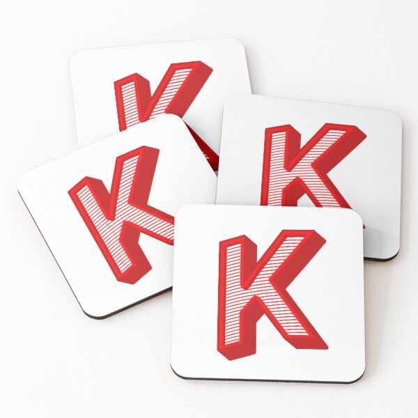 Item preview, 3D Alphabet Letter K - Bold Typography Design - Uppercase Alphabet Artwork designed and sold by uncoXab.