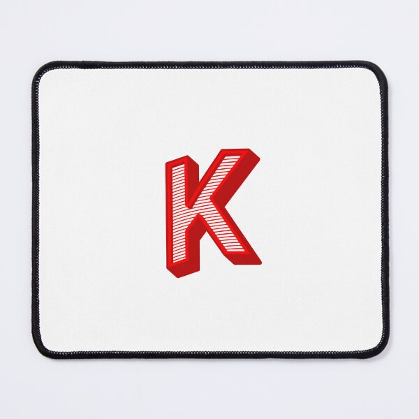 Item preview, 3D Alphabet Letter K - Bold Typography Design - Uppercase Alphabet Artwork designed and sold by uncoXab.