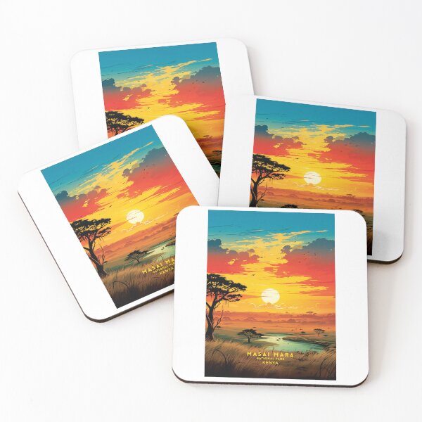 Item preview, Masai Mara Colorful Spectacle designed and sold by NeuralVibe.