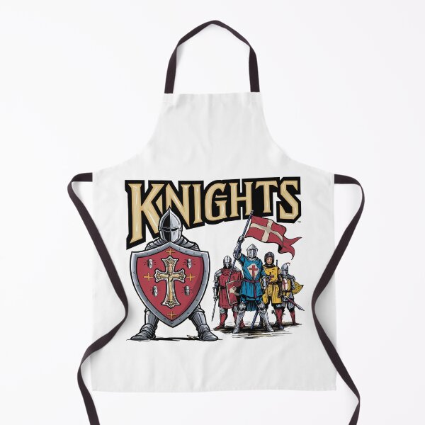 Item preview, Courageous Christian Knights: Comic-Style Art for Kids with a Bold Cross Flag designed and sold by HahaHandlesHub.