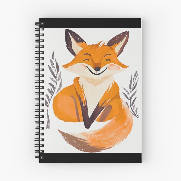 Item preview, Smiling fox painted with paint designed and sold by ColorfulCreate.