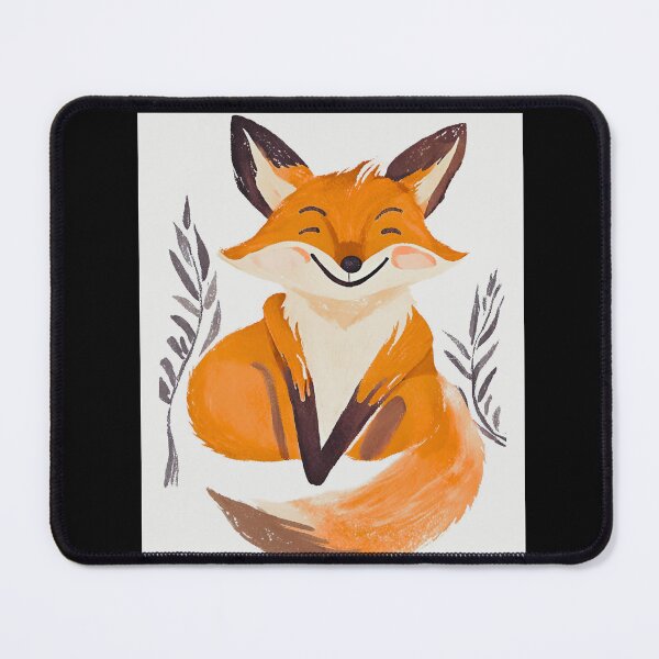 Item preview, Smiling fox painted with paint designed and sold by ColorfulCreate.