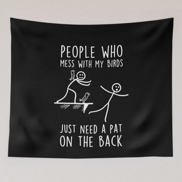 Item preview, Bird Mess With My Parrot designed and sold by Clara Hollins.