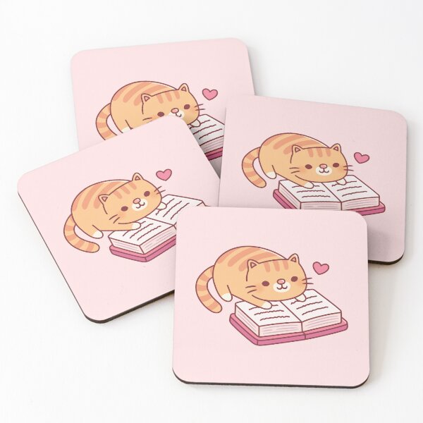 Item preview, Cute Tabby Cat Reading A Book designed and sold by rustydoodle.