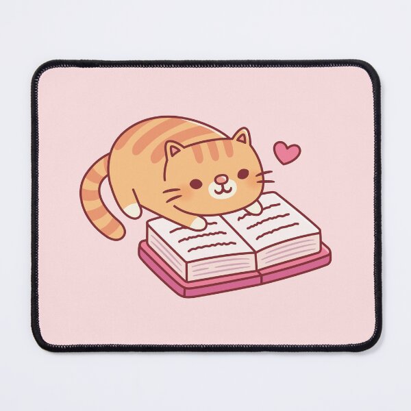 Item preview, Cute Tabby Cat Reading A Book designed and sold by rustydoodle.