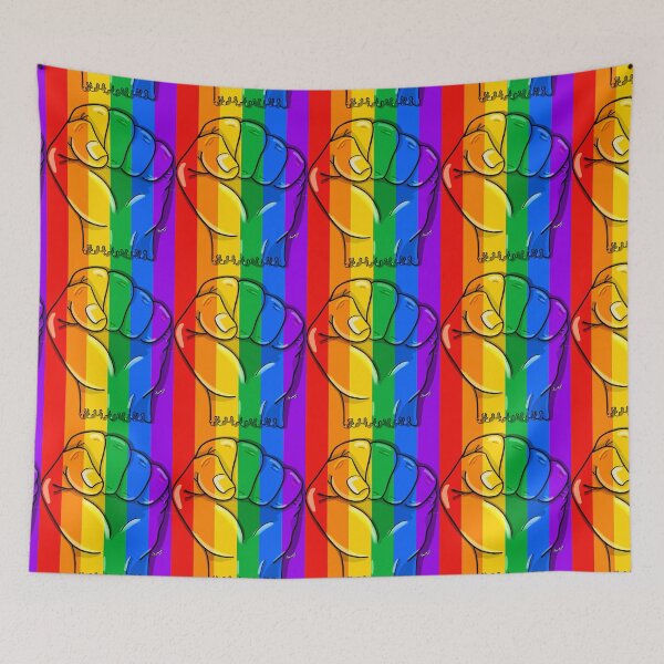 Item preview, Rainbow Hand - rainbow background designed and sold by Themys24.