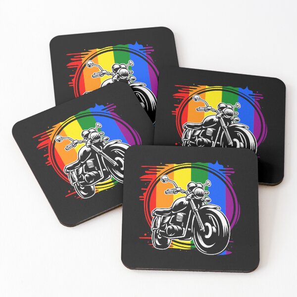 Item preview, LGBTQ Pride Motorcycle Rainbow Equality Support designed and sold by Designer-Girl.