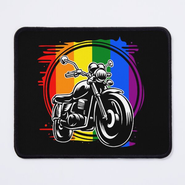 Item preview, LGBTQ Pride Motorcycle Rainbow Equality Support designed and sold by Designer-Girl.