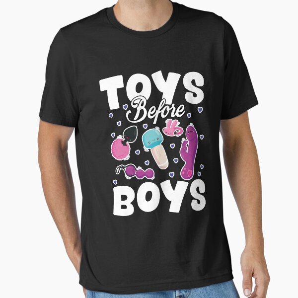Vista previa del artículo con la obra «Toys Before Boys Funny Adult Humor - Camiseta vergonzosa para mujer ltsp», diseñado y vendido por SandraKinardS.